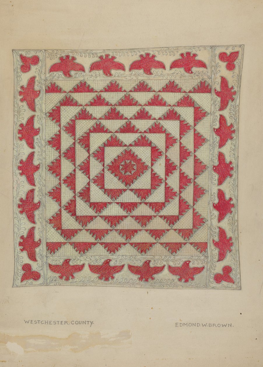 Patchwork-Quilt von Edmond W. Brown