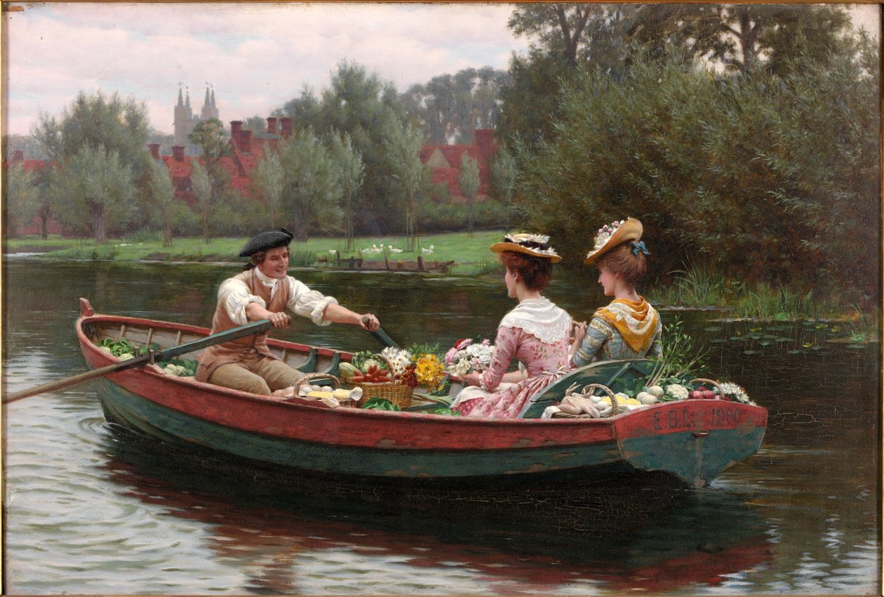 Markttag, 1900 von Edmund Blair Leighton