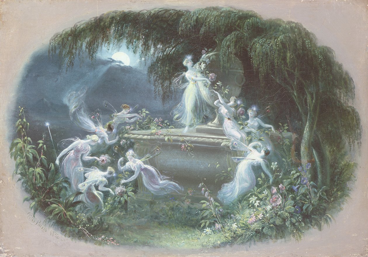 Der Besuch bei Mondschein, 1832 von Edmund Thomas Parris