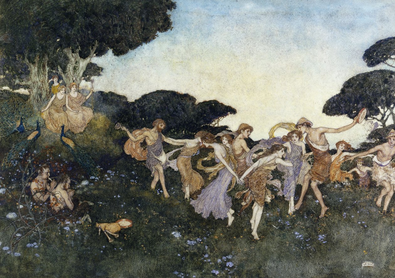 Szene aus Der Sturm von Edmund Dulac