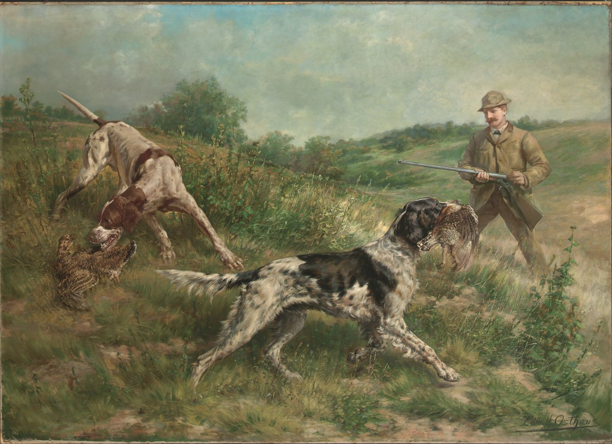 Jagd in einer Hochlandlandschaft von Edmund Henry Osthaus