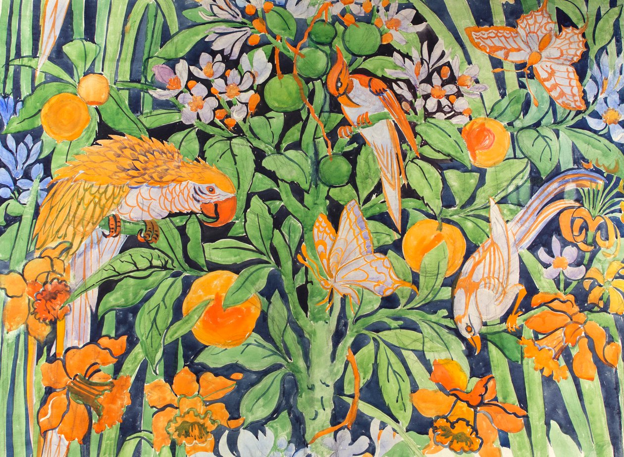 Dschungelgespräch, ca. 1930 von Edmund Hunter