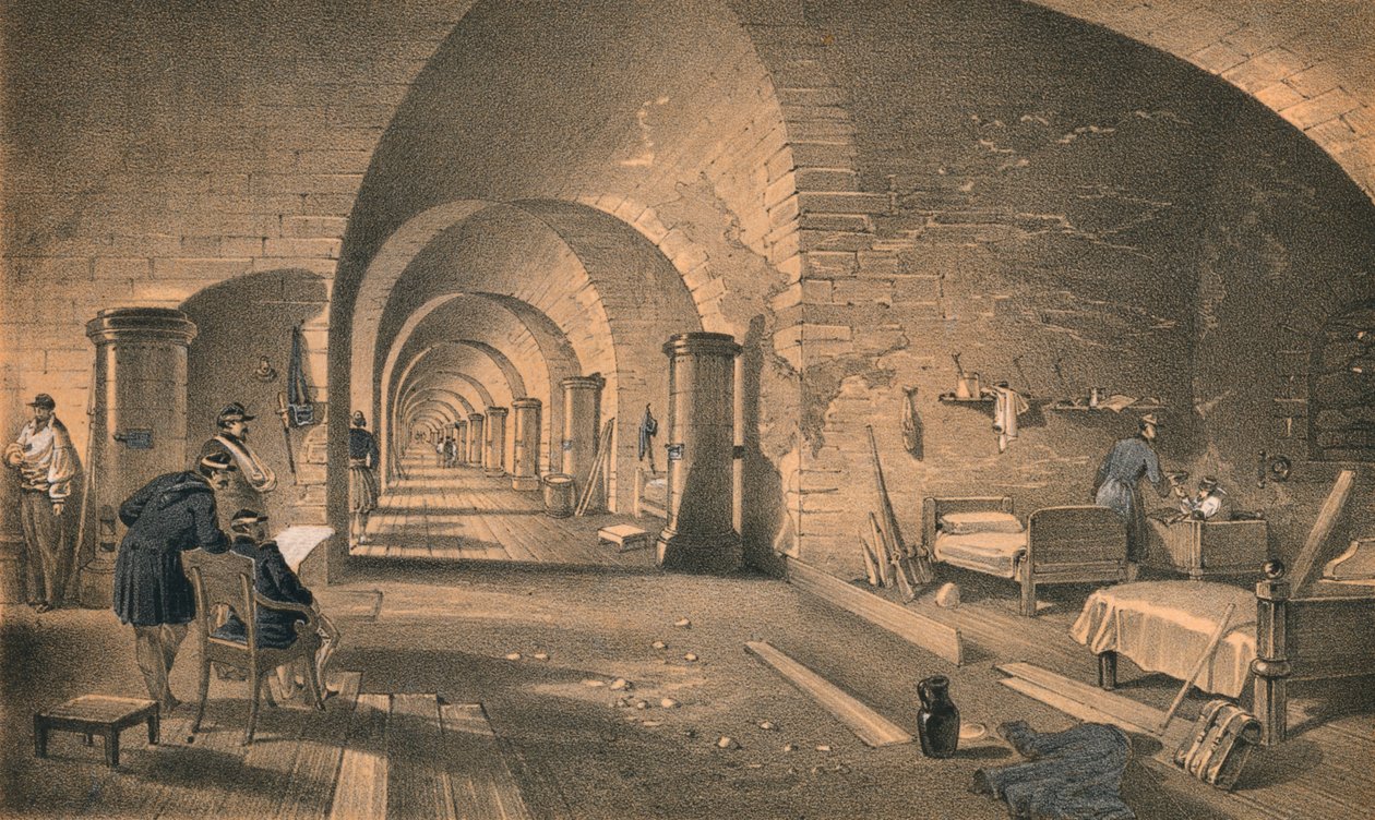 Innenansicht von Fort Nicholas, 1856 von Edmund Walker