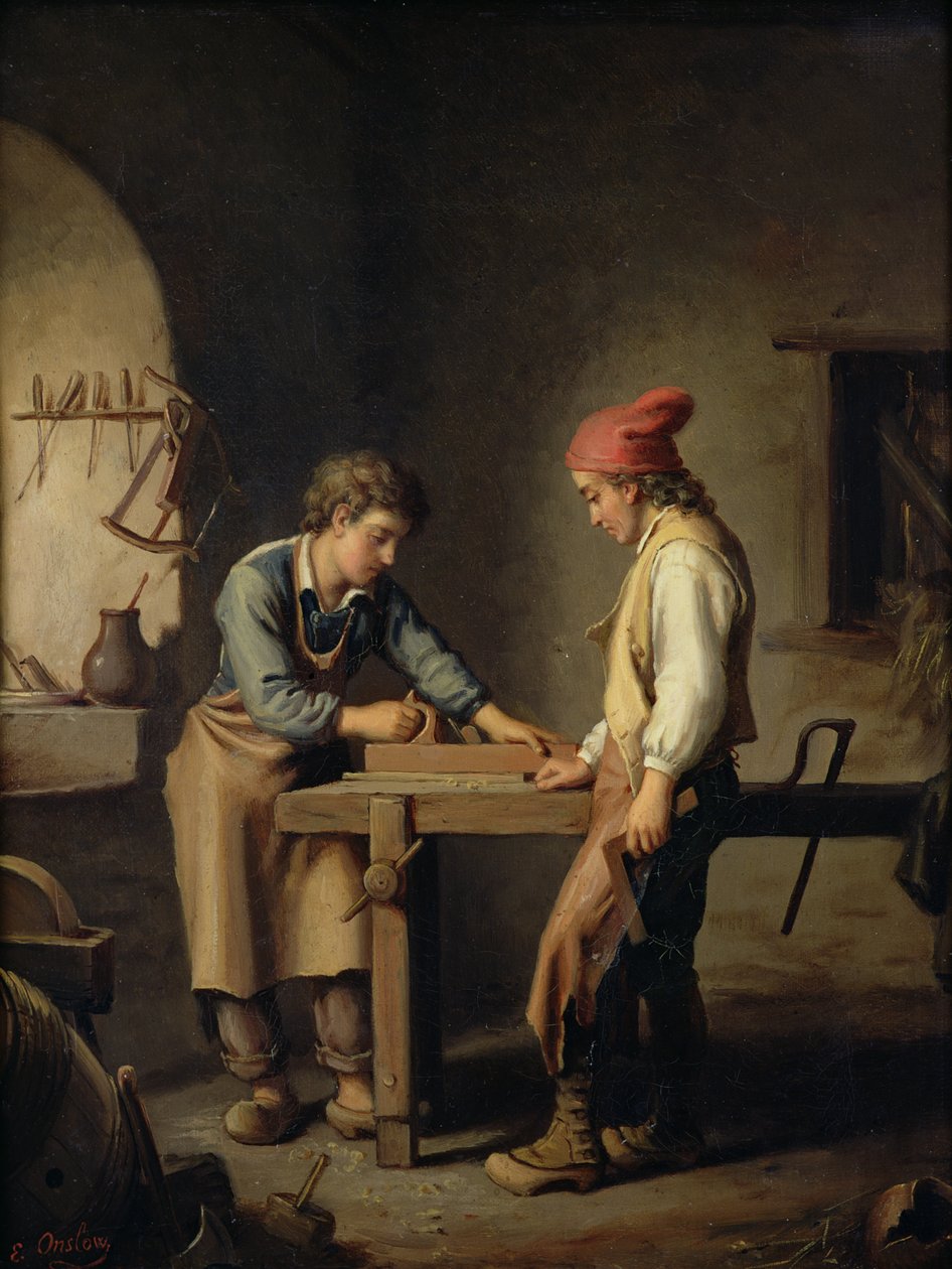 Der junge Lehrling, vor 1903 von Edouard Amable Onslow