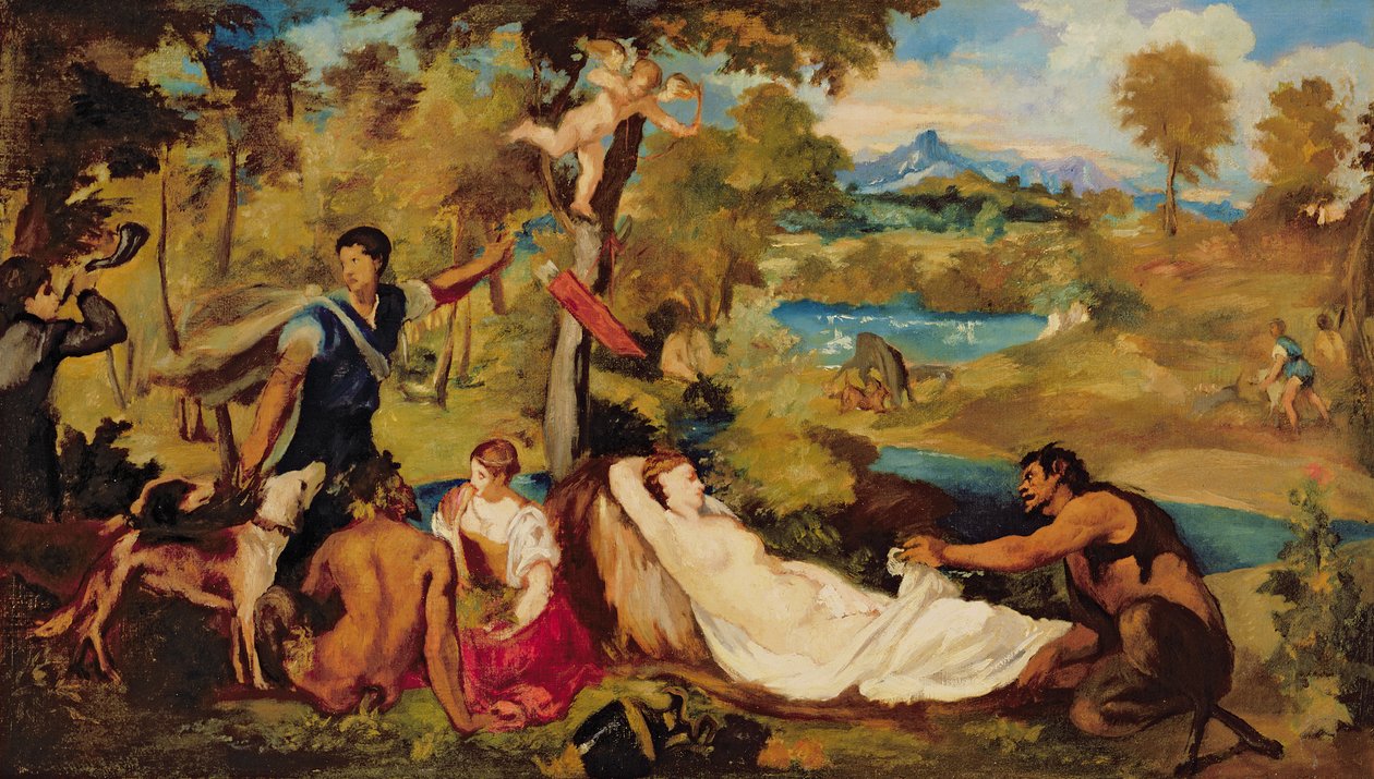 Jupiter und Antiope, 1856 von Édouard Manet