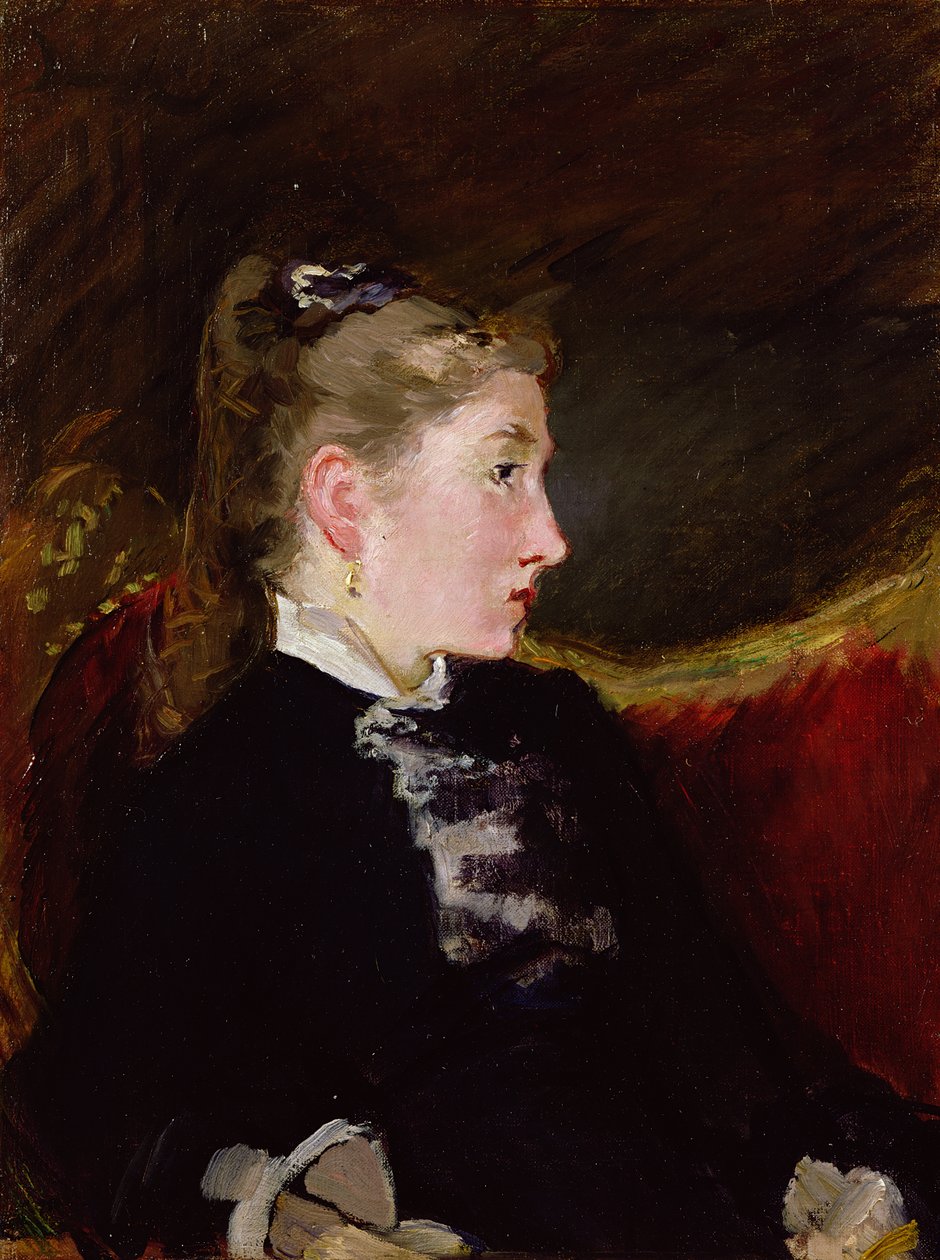 Profil eines jungen Mädchens - Mlle. Ellen Andree, ca. 1860 von Édouard Manet