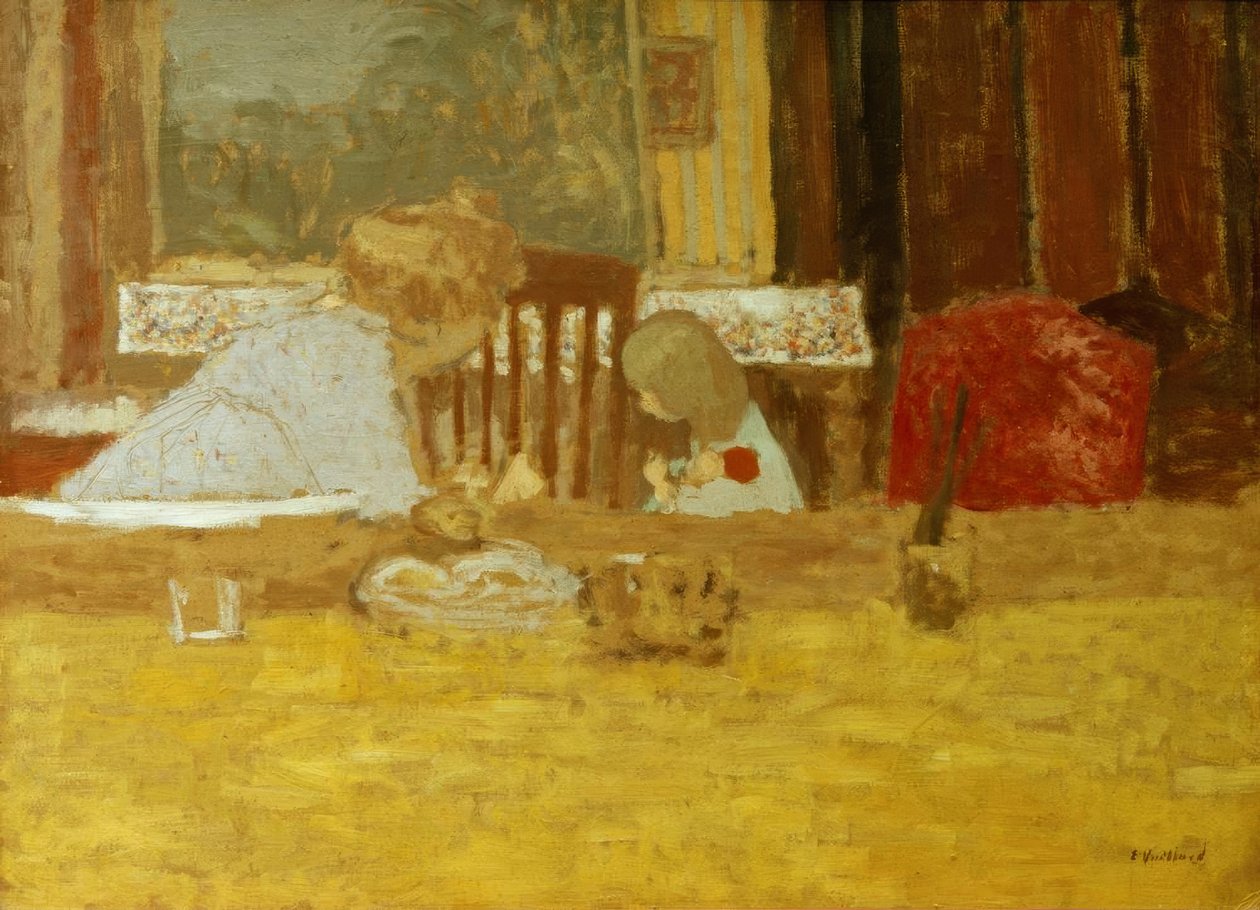 Olga Natanson und ihre Tochter Marcelle von Edouard Vuillard