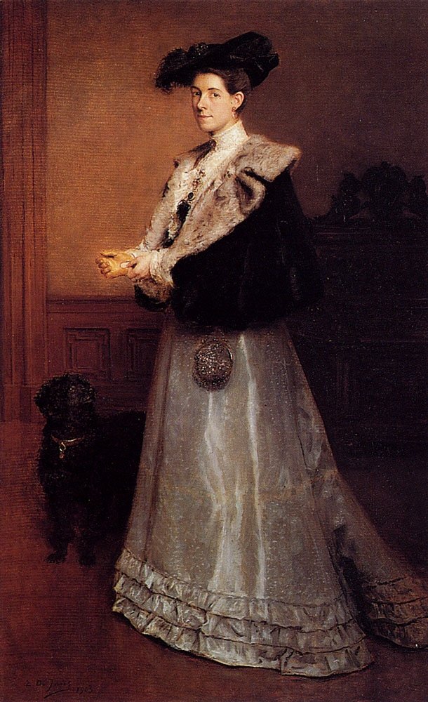 Porträt einer Dame von Edouard de Jans