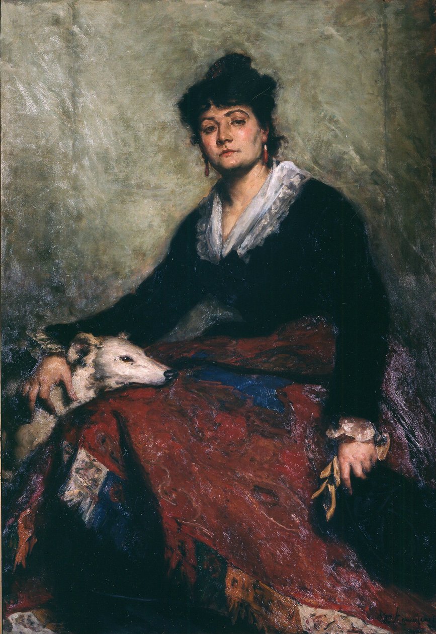 Porträt von Diana Vernon von Edouard Agneessens