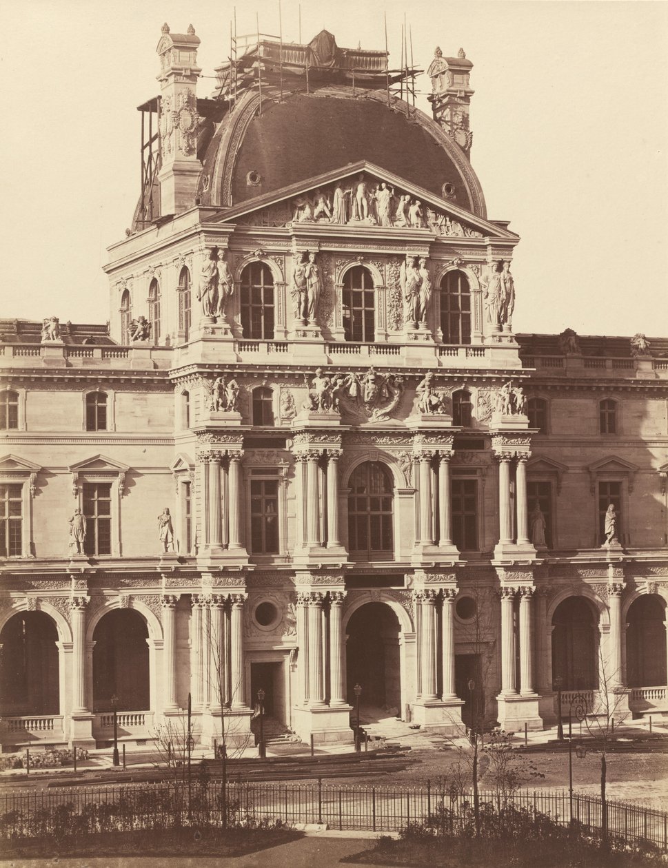 Ansicht des Louvre, 1855-1857 von Édouard Baldus