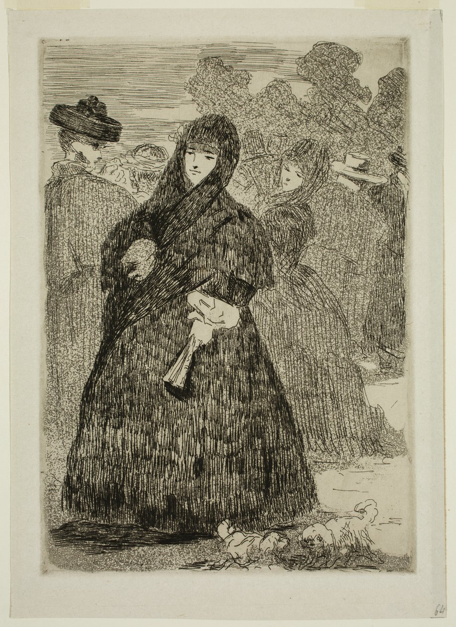 Im Prado von Edouard and Bracquemond Felix Joseph Auguste Manet
