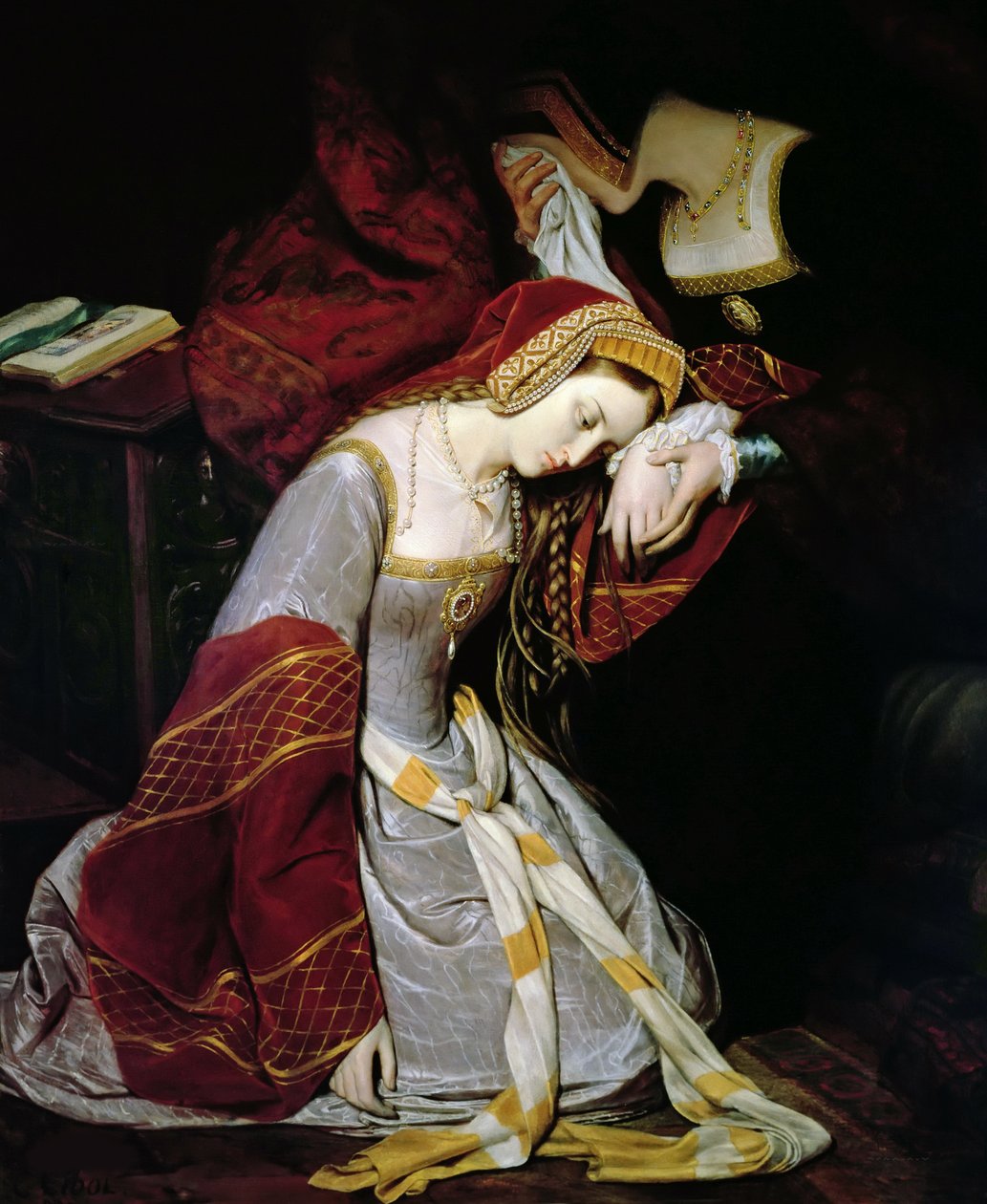 Anne Boleyn im Tower von London von Edouard Cibot