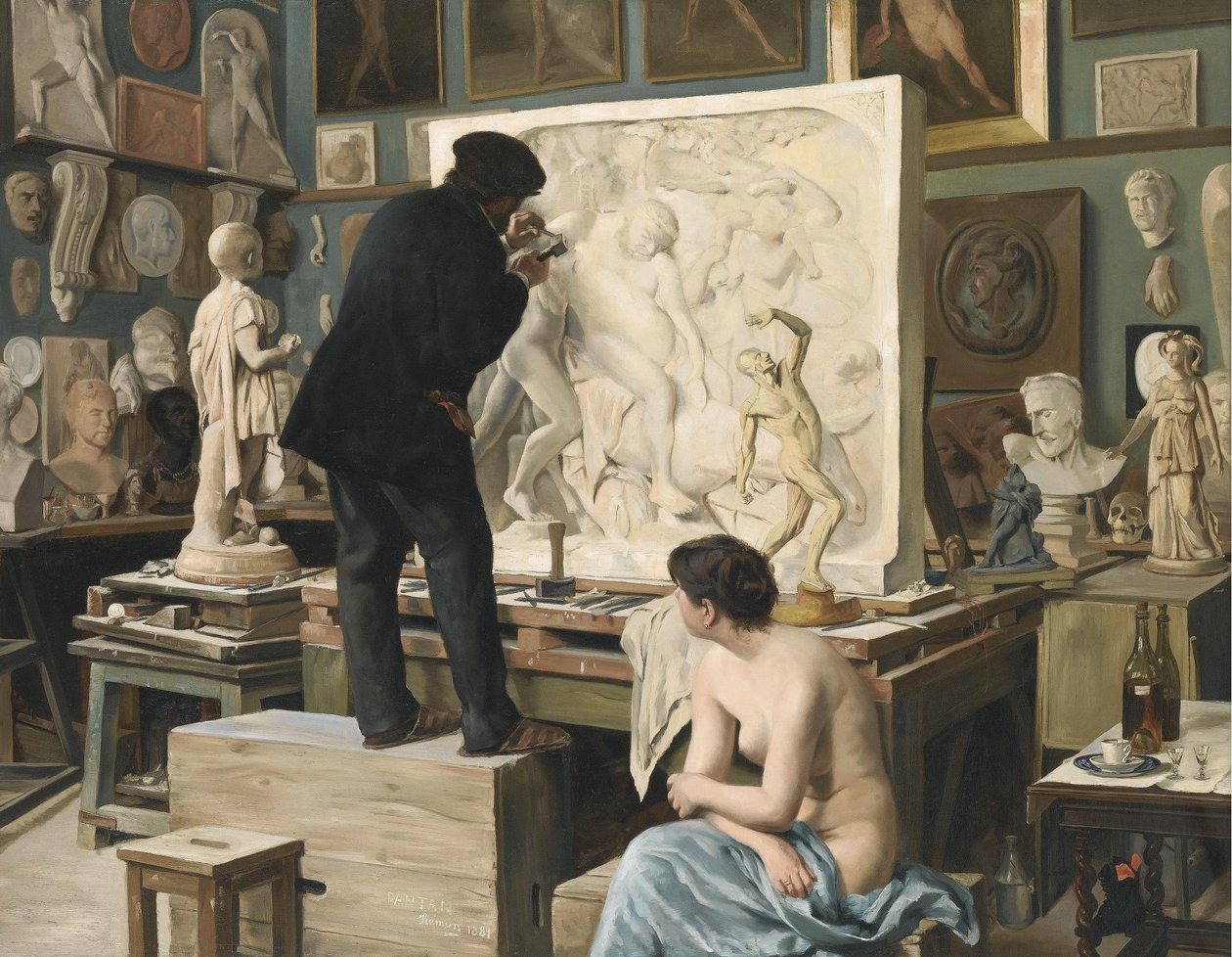 Das Atelier meines Vaters von Edouard Joseph Dantan