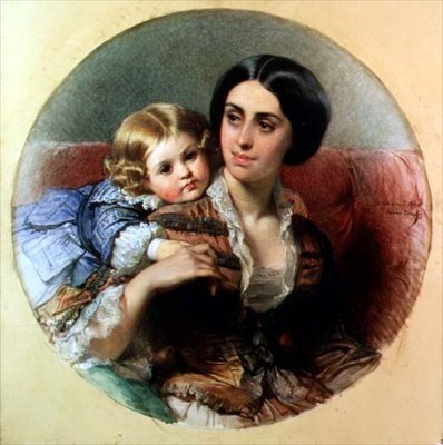 Mütterliche Zärtlichkeit von Edouard Louis Dubufe