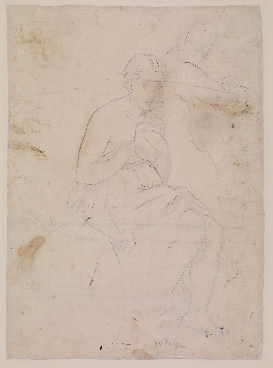Eingravierte Zeichen von La Toilette von Édouard Manet