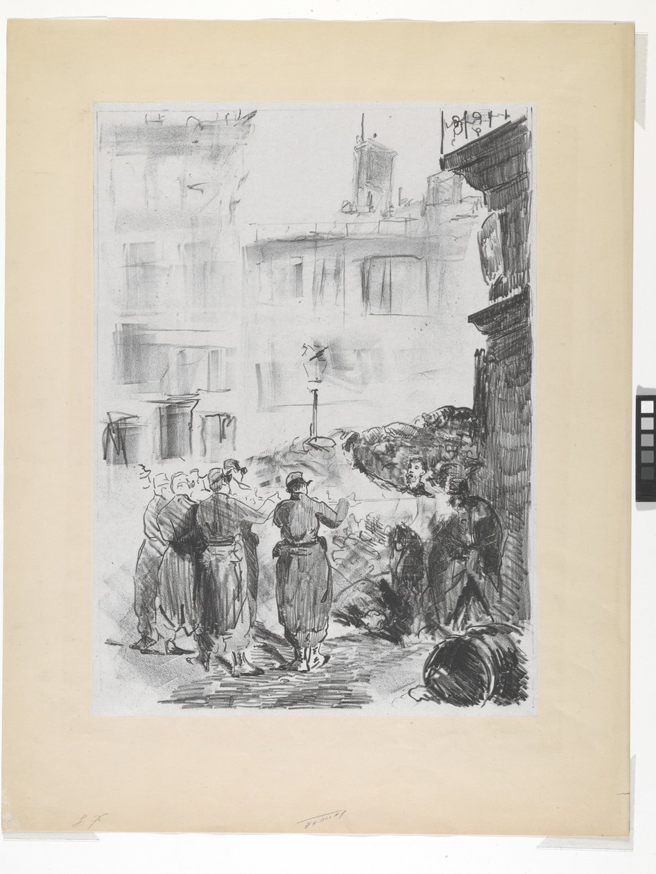 Die Barrikade von Édouard Manet