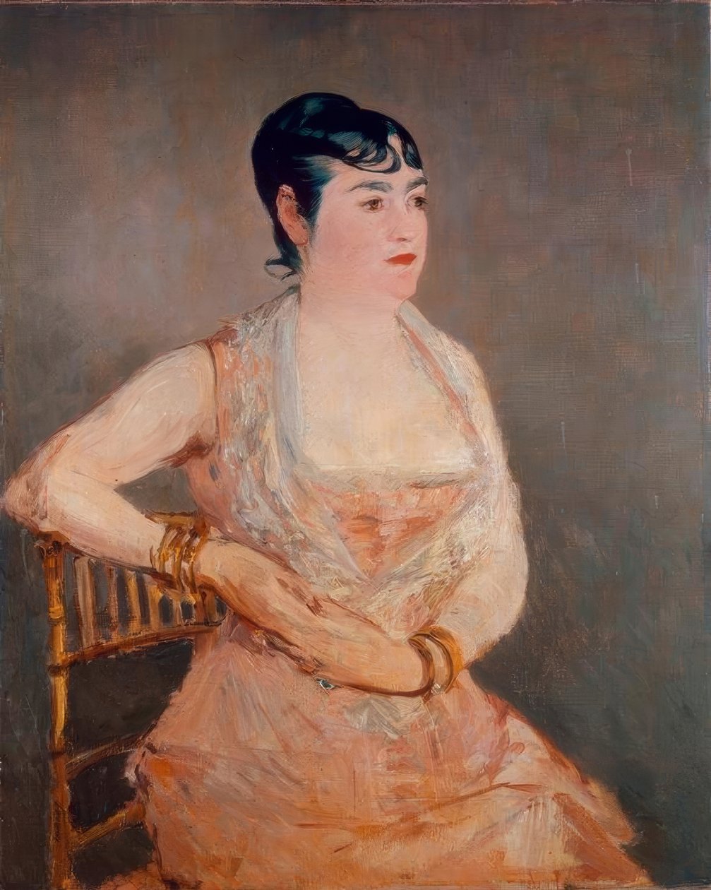 Die Dame in Rosa von Édouard Manet