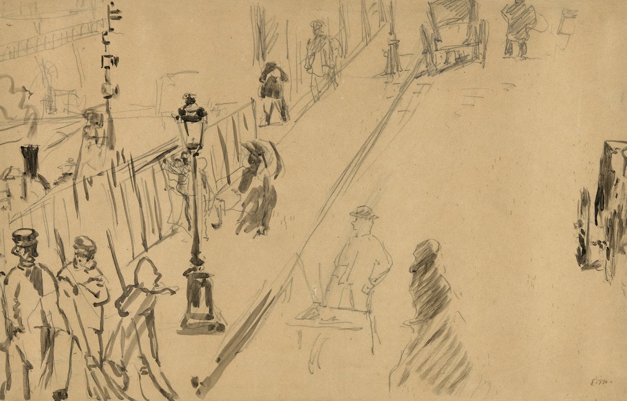 La Rue Mosnier von Édouard Manet