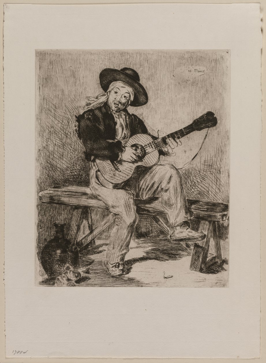 Le Guitarrero, 1861 von Édouard Manet