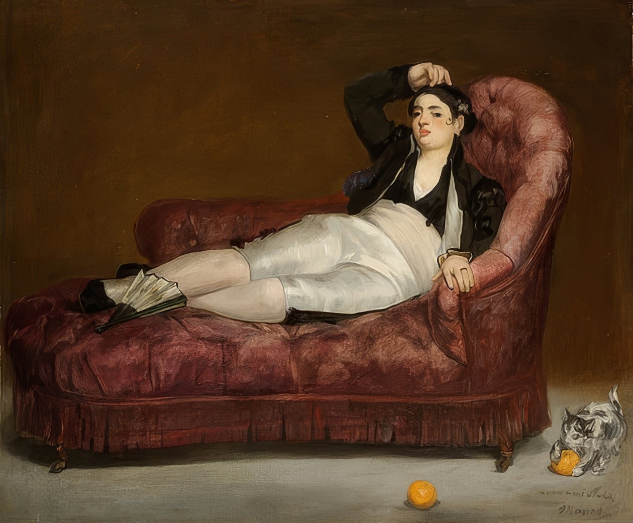 Liegende junge Frau in spanischem Kostüm von Édouard Manet
