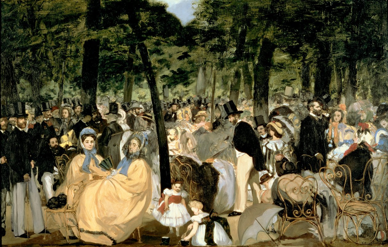 Musik im Tuileriengarten von Édouard Manet