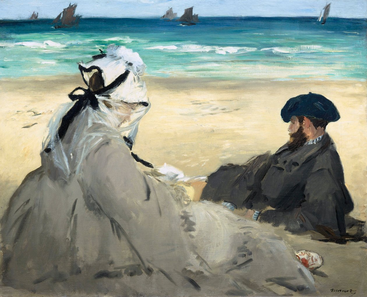 Am Strand, 1873 von Édouard Manet