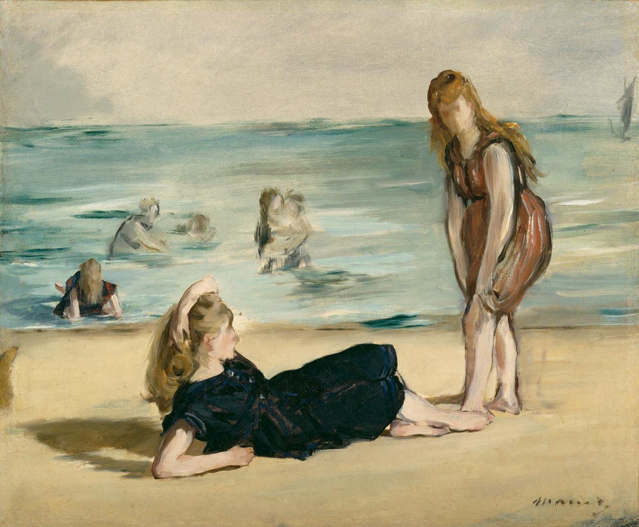 Am Strand, ca. 1868 von Édouard Manet