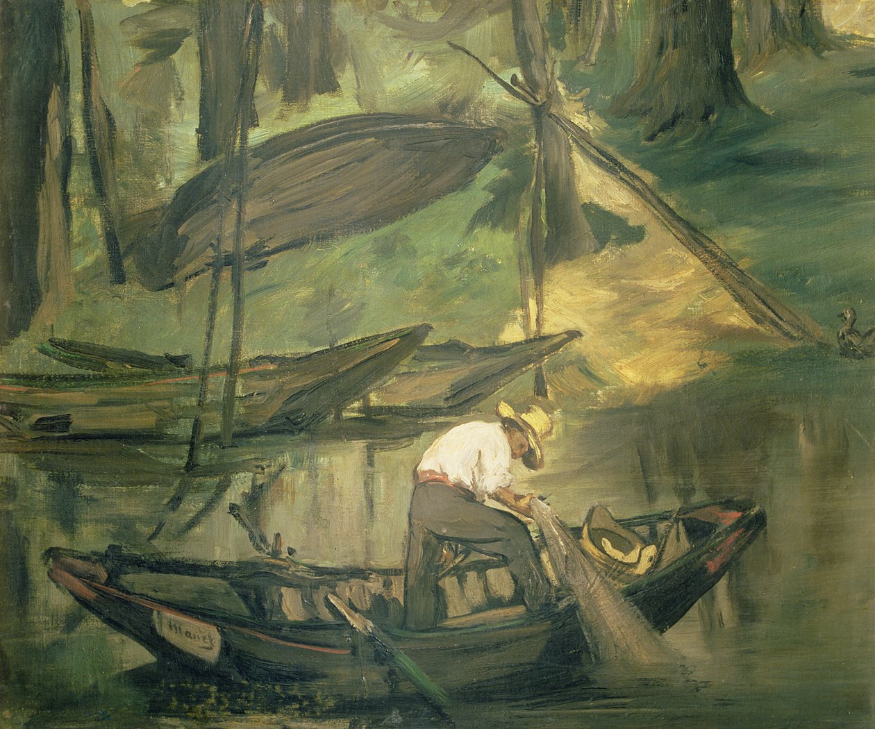 Der Fischer, ca. 1861 von Édouard Manet