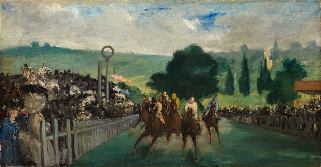 Die Rennen in Longchamp von Édouard Manet
