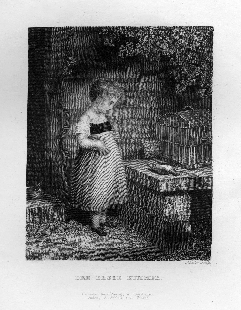 Der erste Kummer, ca. 1833 von Edouard Schuler
