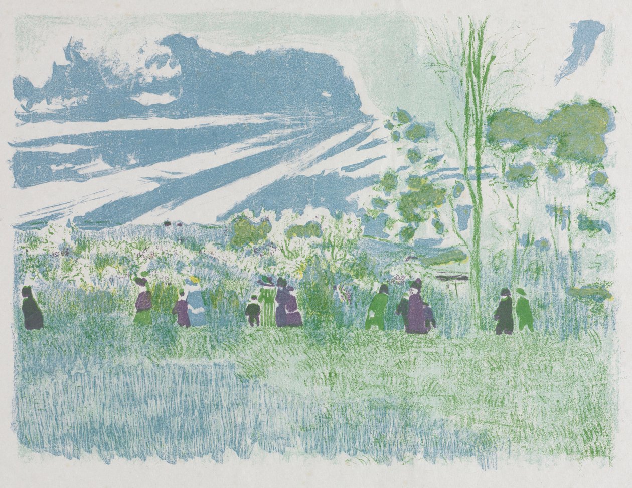 Über die Felder von Edouard Vuillard