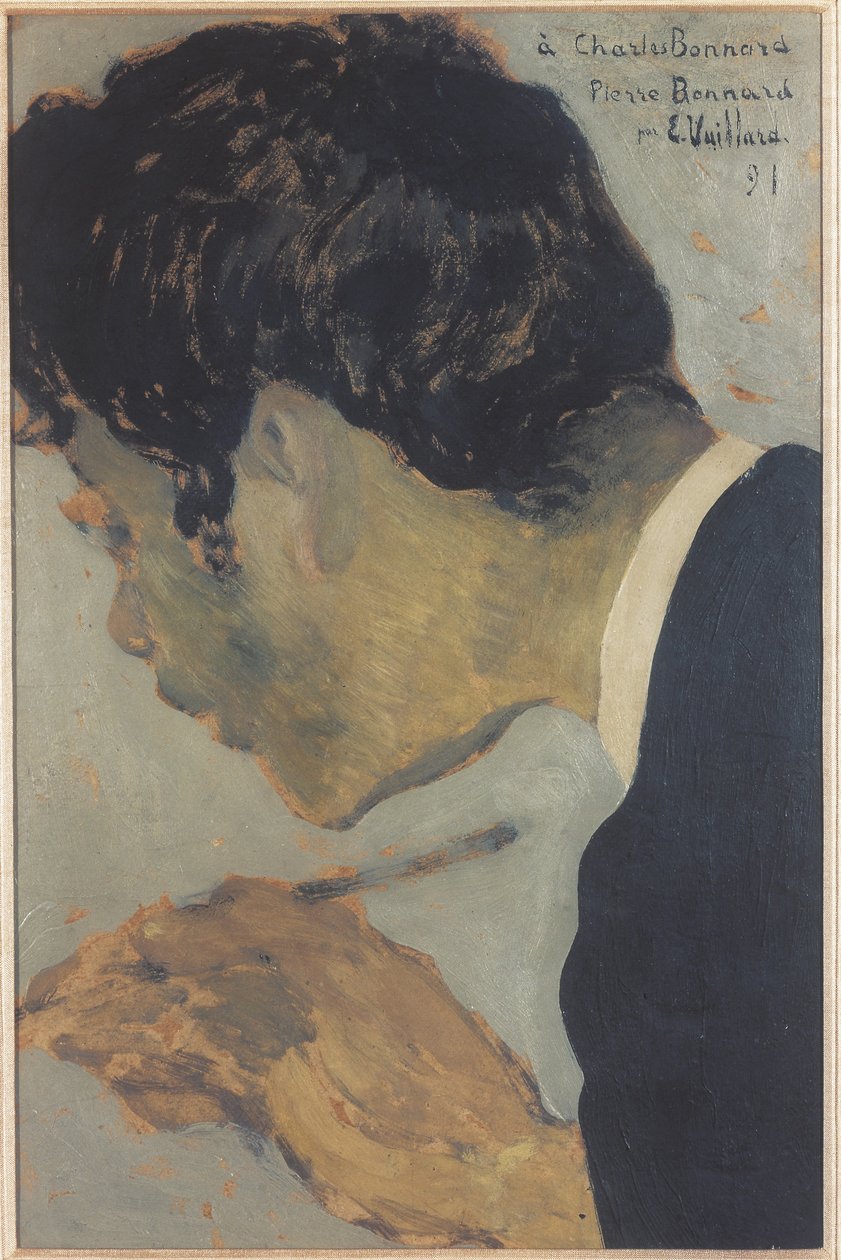 Porträt von Pierre Bonnard 1867-1947, 1891 von Edouard Vuillard