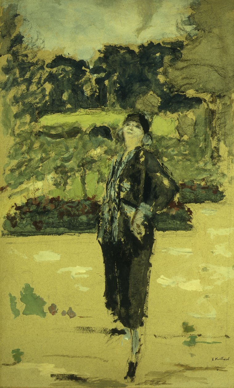 Das schwarze Kleid, 1920 von Edouard Vuillard
