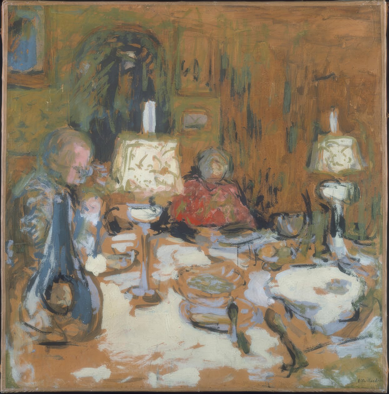 Das Abendessen, Rue de Calais von Edouard Vuillard