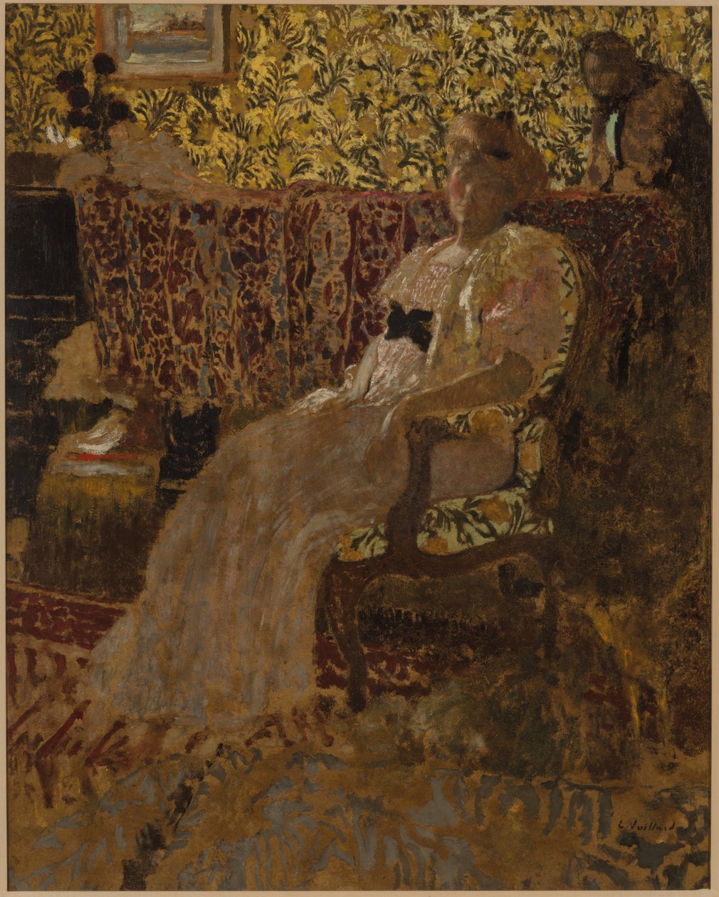 Die Frau im Stuhl von Edouard Vuillard