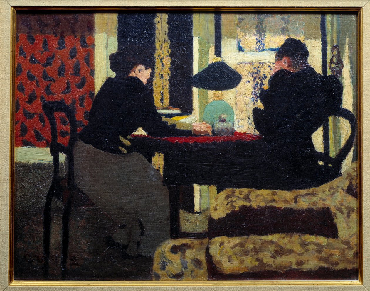 Zwei Frauen unter der Lampe von Edouard Vuillard