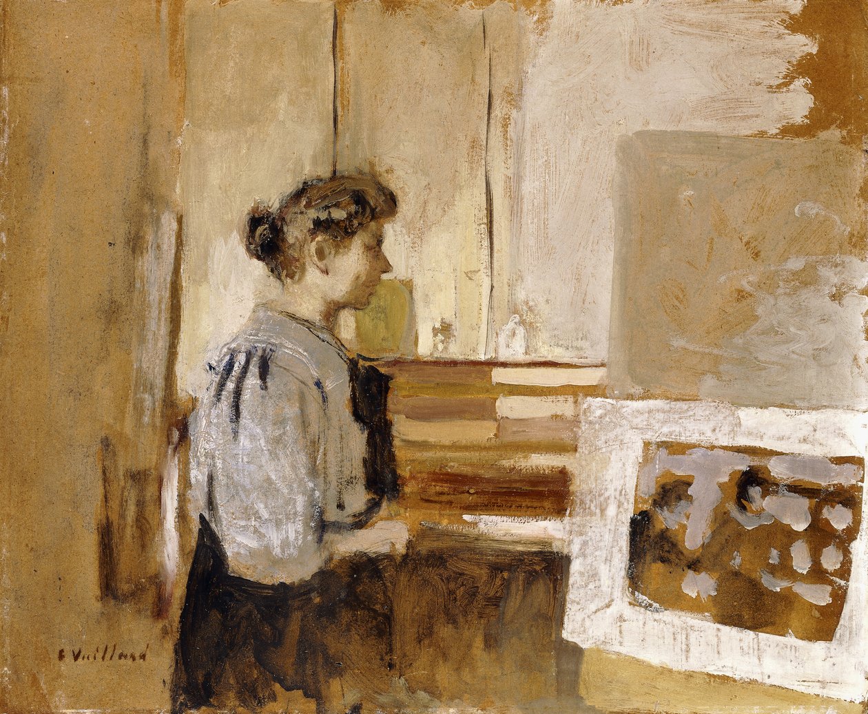 Frau im Atelier von Edouard Vuillard