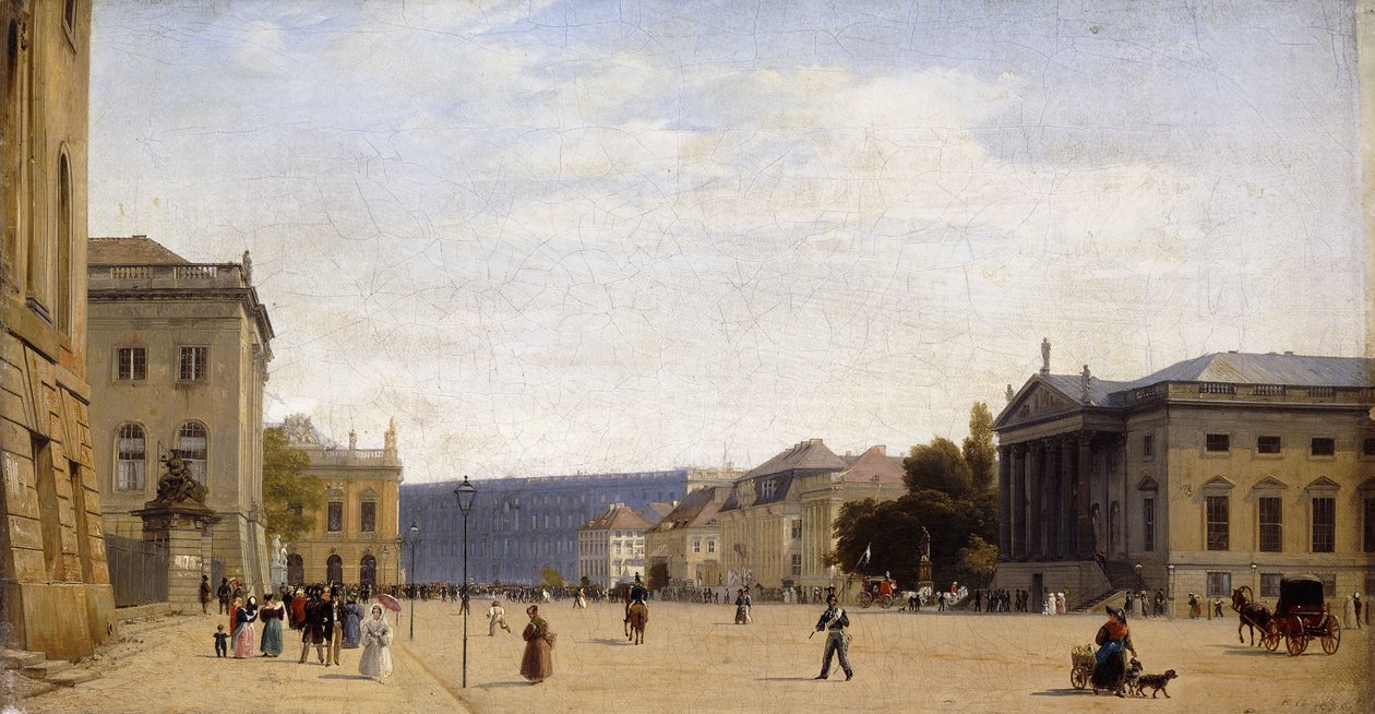Unter den Linden, Berlin, 1836 von Johann Philipp Eduard Gartner