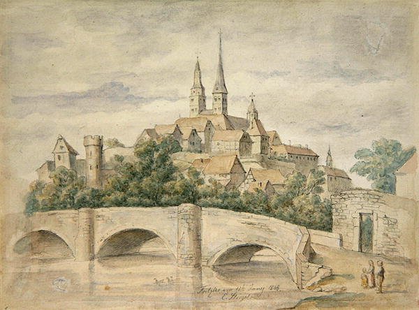 Ansicht von Fritzlar von Eduard Stiegel