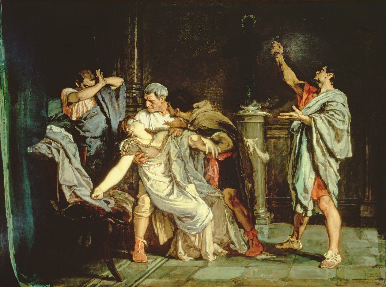Tod der Lucretia von Eduardo Rosales