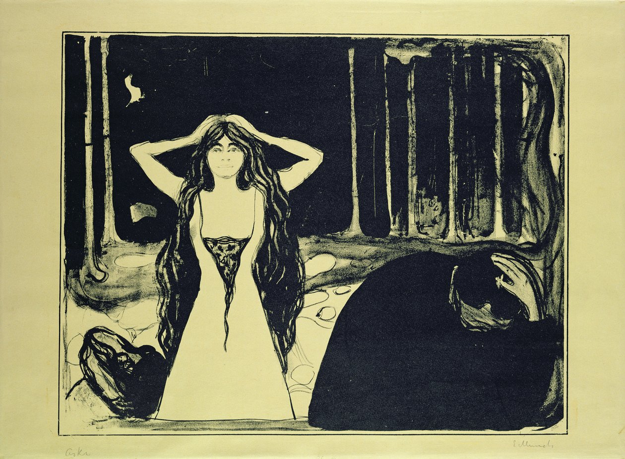 Asche (Nach dem Fall), 1899 von Edvard Munch