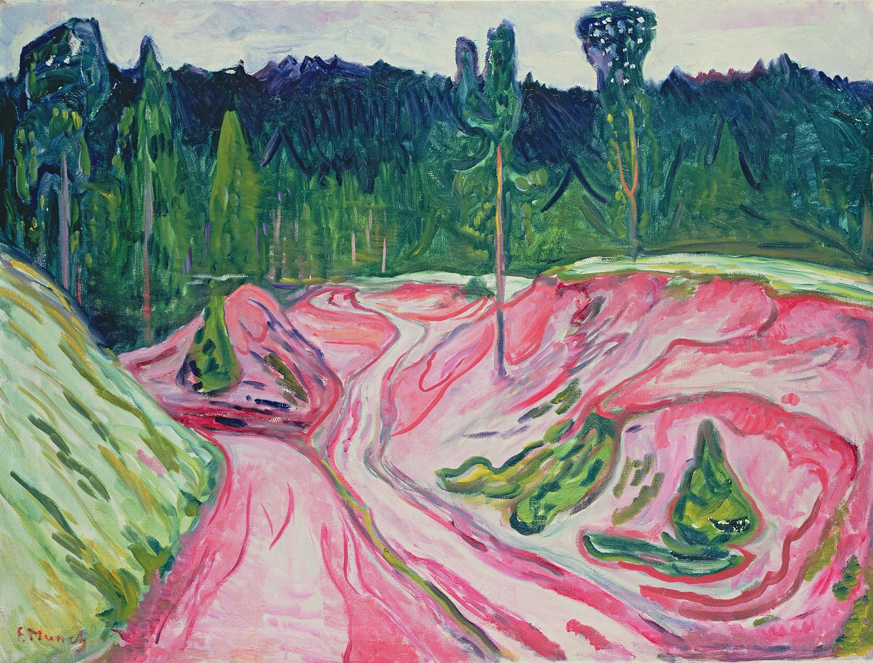Wald in Thüringen, ca. 1904 von Edvard Munch