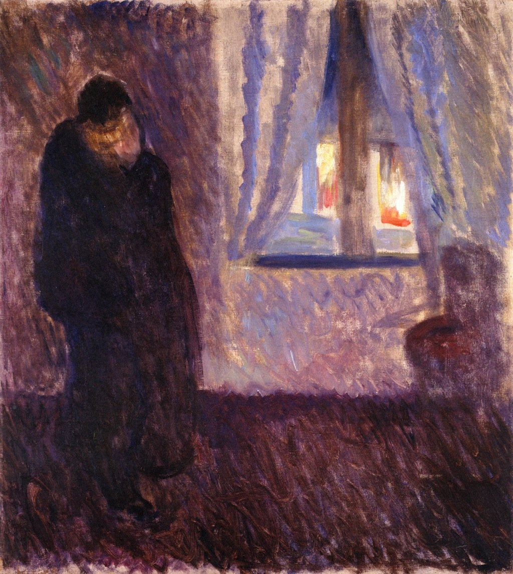Kuss am Fenster von Edvard Munch
