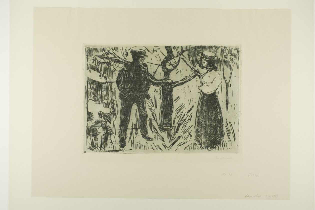 Adam und Eva von Edvard Munch