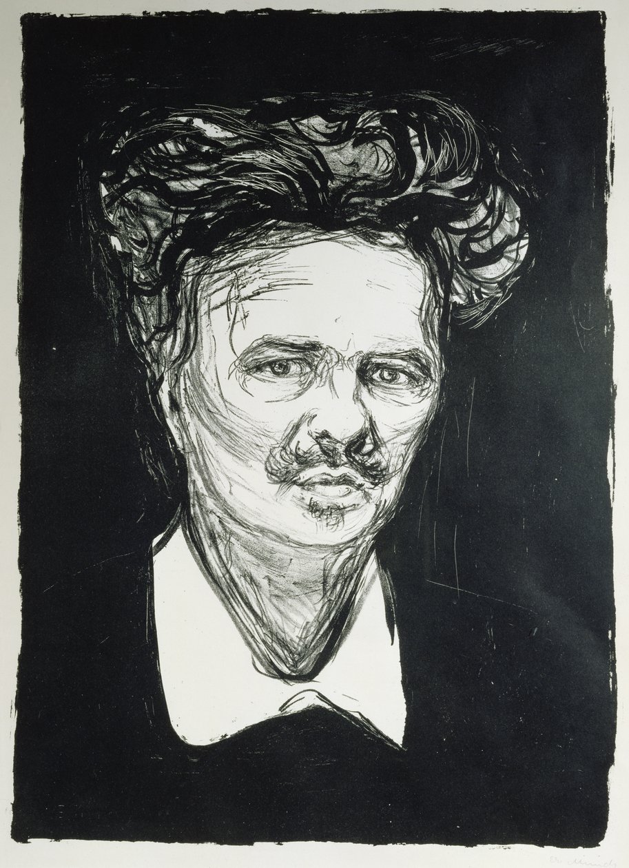 August Strindberg von Edvard Munch