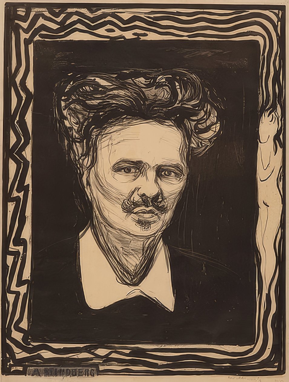 August Strindberg von Edvard Munch