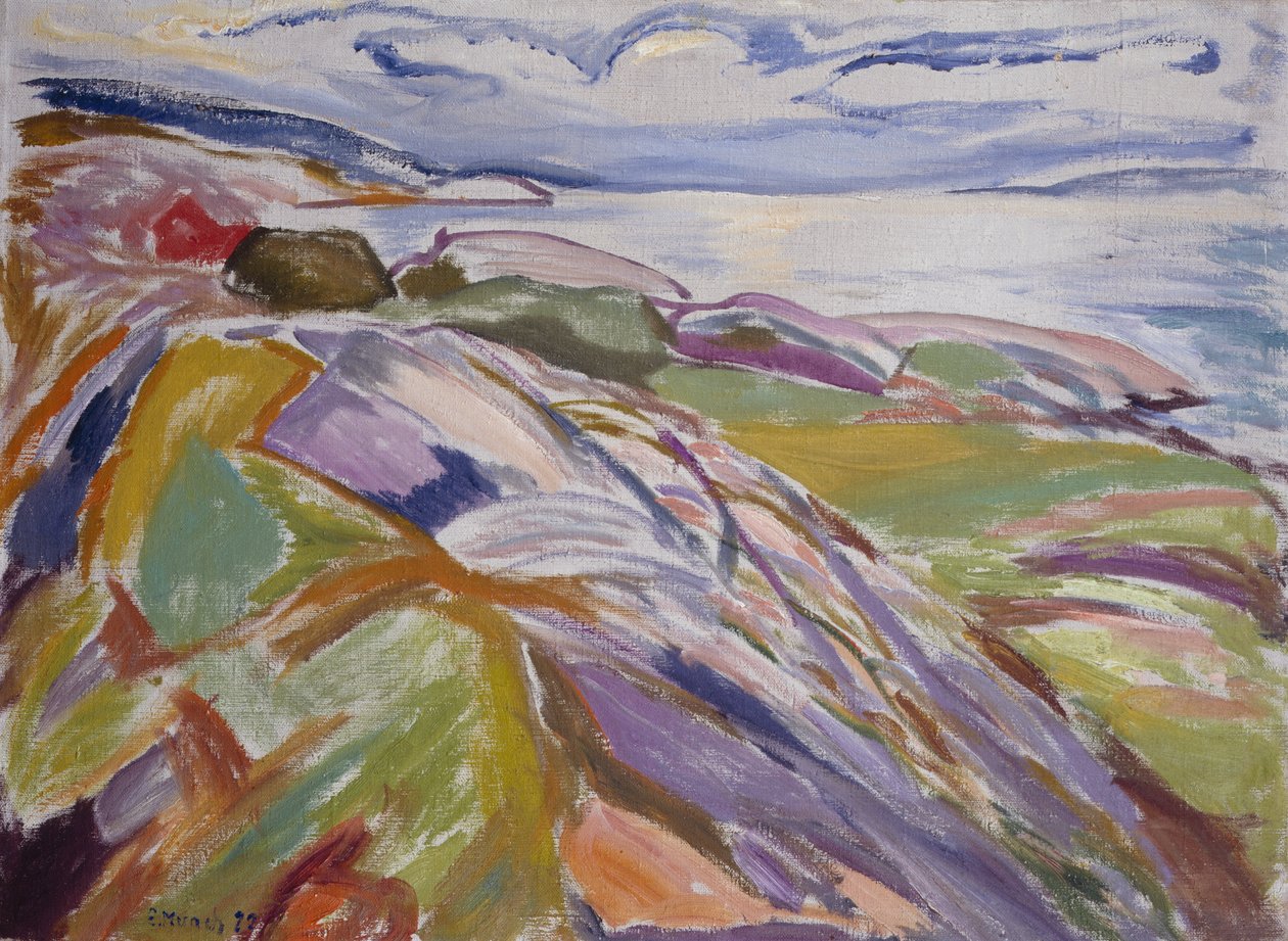 Küstenlandschaft, Hvitsten von Edvard Munch
