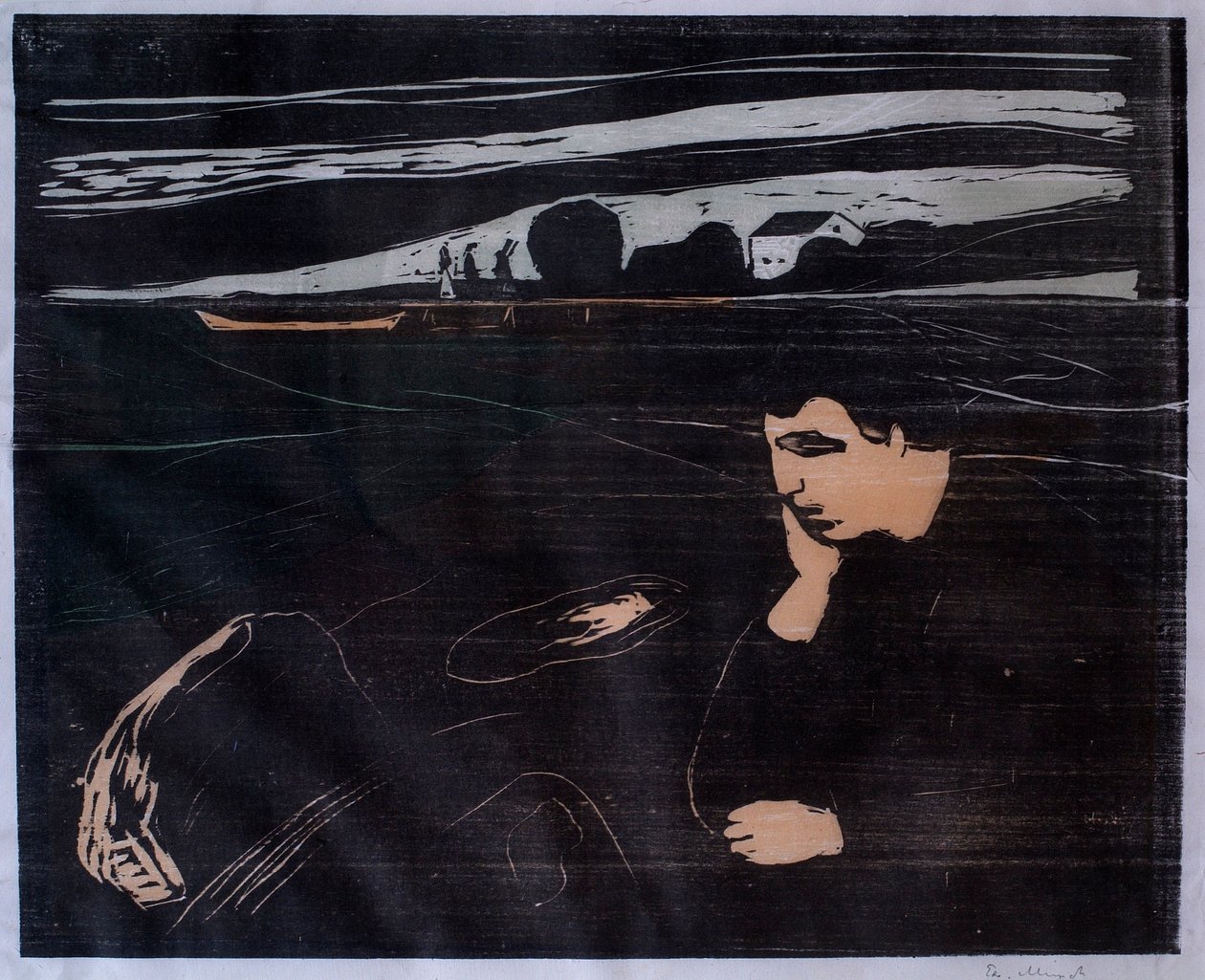 Abend (Melancholie III) von Edvard Munch
