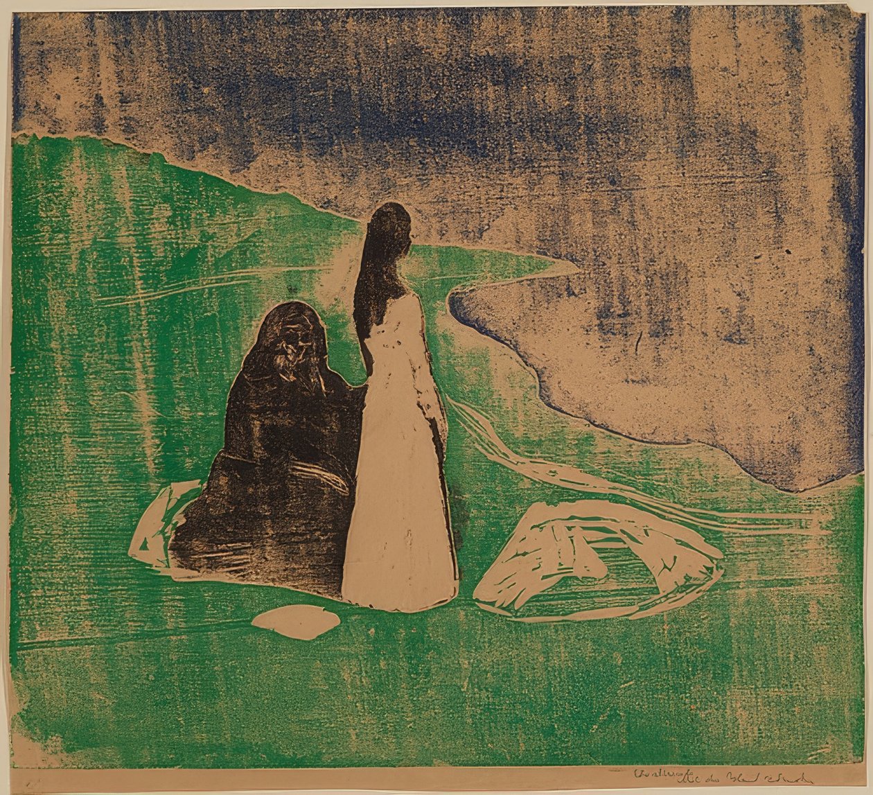 Frauen am Meeresufer von Edvard Munch