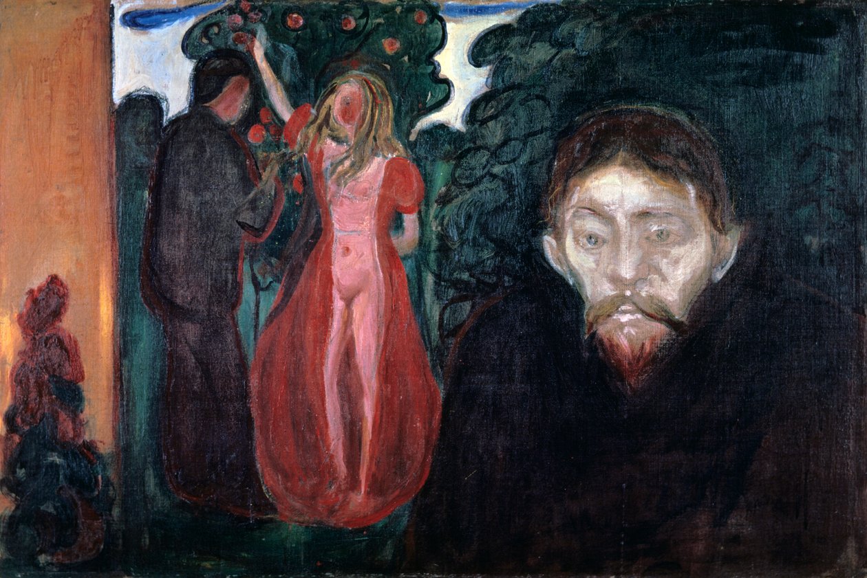 Eifersucht, 1895 von Edvard Munch